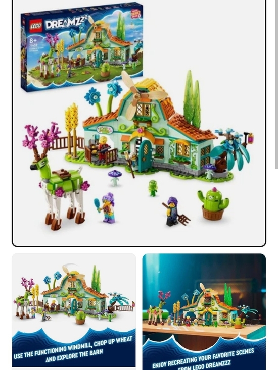 Dreamzzz Windmill Cottage Playset - Teal & Orange